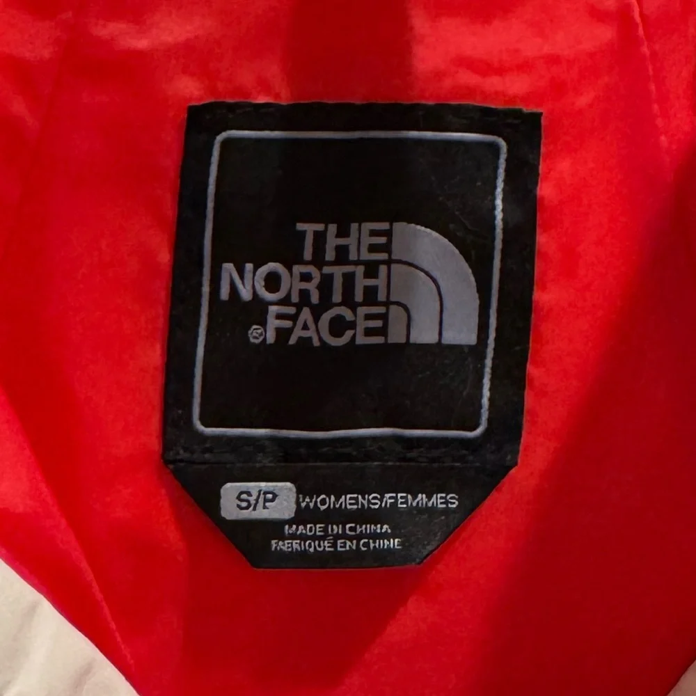 The North Face‎ Pink and Black Ski Jacket with High Collar Small